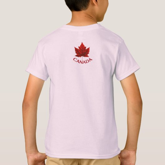 Kind Canada T-shirt Ringer Maple Leaf Kind T-Shirt (Achterkant)