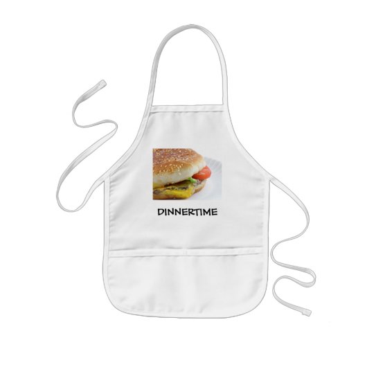 Kind Chef Apron of Super Bib DINNERTIME Kinder Schort (Voorkant)