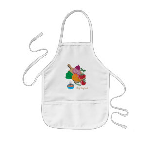 Kind Chef Vegetable Apron Kinder Schort