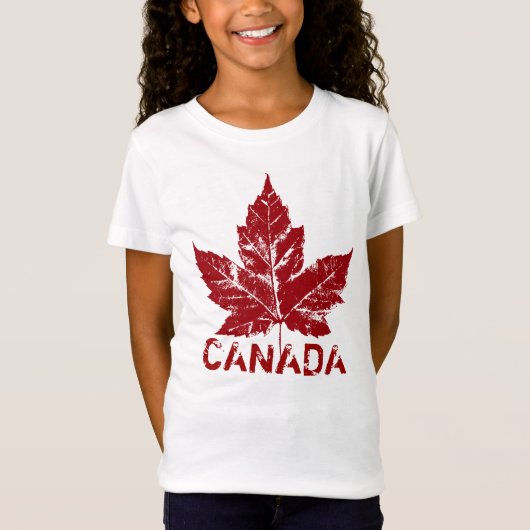Kind Cool Canada T-shirt Girl's Canada Souvenir (Voorkant)