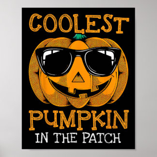 Kind coolste pompoen in de patch peuter Kinder jon Poster