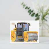 Kind Custom Construction Trucks Road Roller Briefkaart (Staand voorkant)