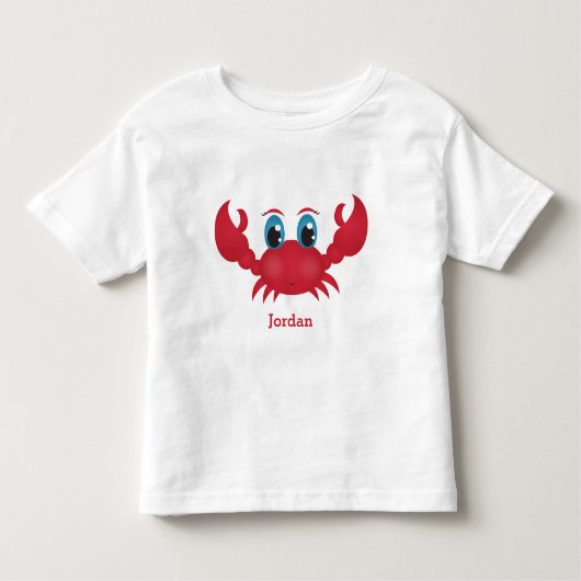 Kind Cute Happy Crab Kinder Shirts (Voorkant)