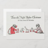 Kind Dank u Kerstmis Kaart (Voorkant / Achterkant)