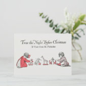 Kind Dank u Kerstmis Kaart (Staand voorkant)