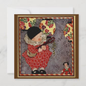  Kind dat Banjo Muziek op zaterdag speelt Kaart (Voorkant)