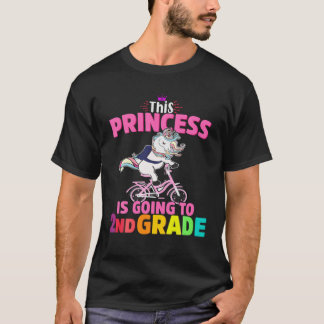 Kind deze prinses gaat terug naar de tweede klas t-shirt