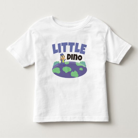 Kind Dinosaurus Aarde Paars Kinder Shirts (Voorkant)