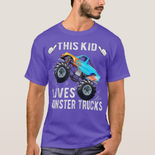 Kind Dit Kind houdt van monster Trucks Boys and Gi T-shirt