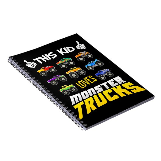 Kind dit Kind houdt van monsterwagens , jongens en Notitieboek (Rechterzijde)