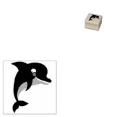 Kind Dolphin Cute Rubberstempel (Gestempeld)