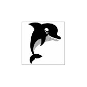 Kind Dolphin Cute Rubberstempel (Afrduk)