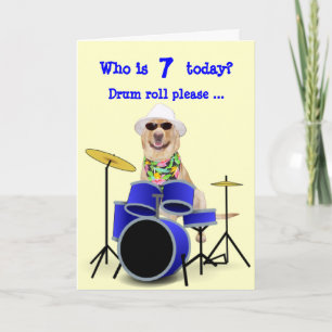 Kind Drum Roll Verjaardag Kaart