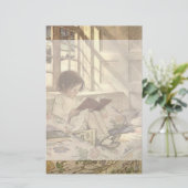  kind Een boek lezen, Jessie Willcox Smith Briefpapier (Staand voorkant)