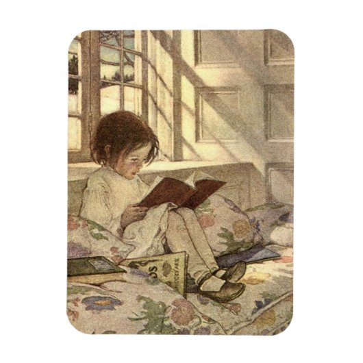 kind Een boek lezen, Jessie Willcox Smith Magneet (Verticaal)