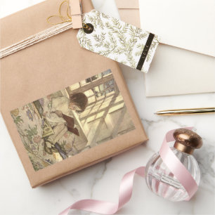  kind Een boek lezen, Jessie Willcox Smith Rechthoekige Sticker