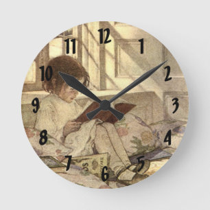 kind Een boek lezen, Jessie Willcox Smith Ronde Klok