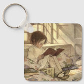  kind Een boek lezen, Jessie Willcox Smith Sleutelhanger (Voorkant)