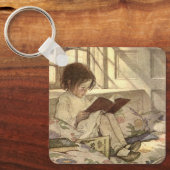  kind Een boek lezen, Jessie Willcox Smith Sleutelhanger (Voorkant)