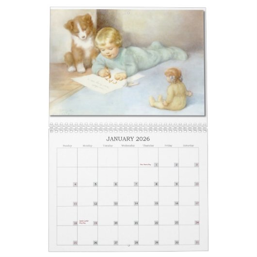 Kind- en Baby-Print agenda Kalender (Jan 2026)