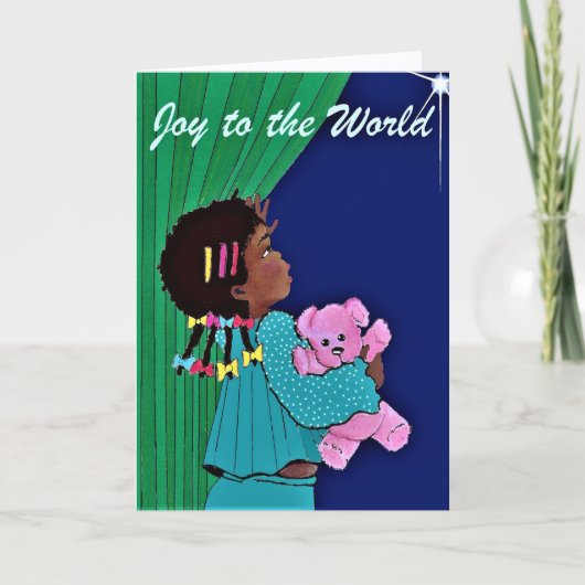 Kind en Kerstster Kaart (Voorkant)