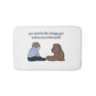 Kind en teddybeer mat, tapijt badmat