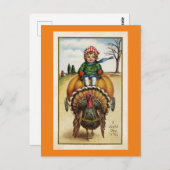  kind en Turkije Briefkaart (Voorkant / Achterkant)