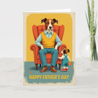 Kind Fathers Day Puppy Love Card Kaart