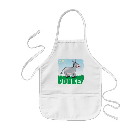 Kind Friendly Donkey Kinder Schort (Voorkant)