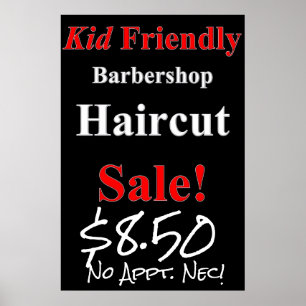Kind Friendly Haircut Sale Beauty Salon Poster