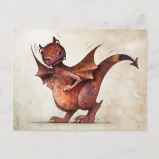 Kind Funny Little Dragon Briefkaart