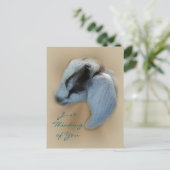 Kind Geit Briefkaart- aanpassen Briefkaart (Staand voorkant)