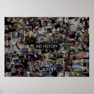Kind Geschiedenis collage Poster