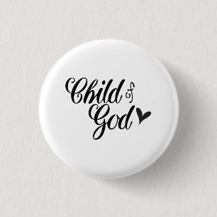 Kind Gods - Christelijk Ronde Button 3,2 Cm