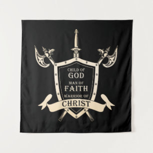 Kind Gods - Man Gods - Strijder Gods Wandkleed