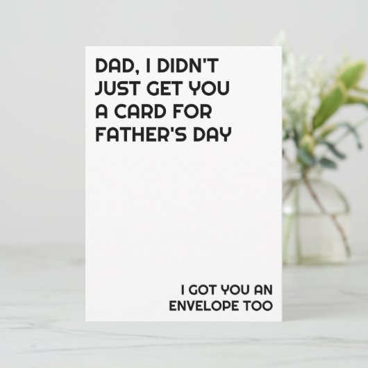 Kind Grappig Gezegde Vaderdag Pap Maand Feestdagenkaart (Staand voorkant)