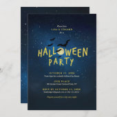 Kind Halloween Party Kaart (Voorkant / Achterkant)