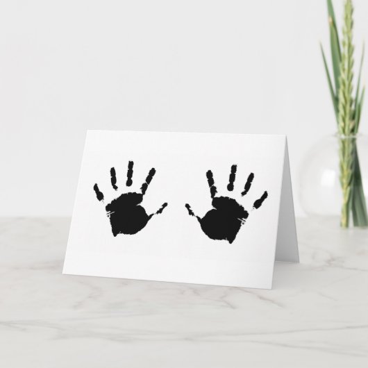 Kind Handprints Kaart (Voorkant)