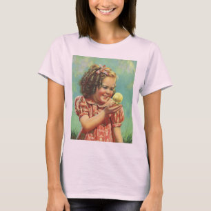 kind, Happy Smile, meisje met Baby bek T-shirt