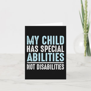 Kind heeft speciale mogelijkheden zonder handicap kaart