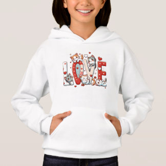 kind hoodie Schattige Cartoon Katten