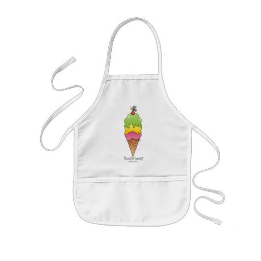 Kind Ice Cream Cone Apron Kinder Schort (Voorkant)