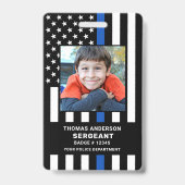 Kind-ID Aangepaste foto-politieagent Student Badge (Voorzijde)