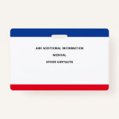 Kind ID Identificatie Noodsituatie Aangepaste foto Badge (Achterkant)