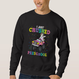 Kind ik heb net de voorschool Girl Unicorn Truck G Trui