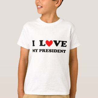 Kind "Ik hou van mijn President" T-shirt