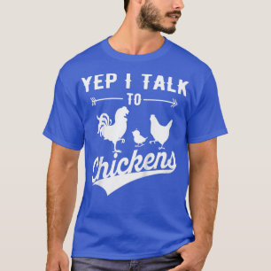 Kind ik praat met kippen, grappige boerenkip t-shirt