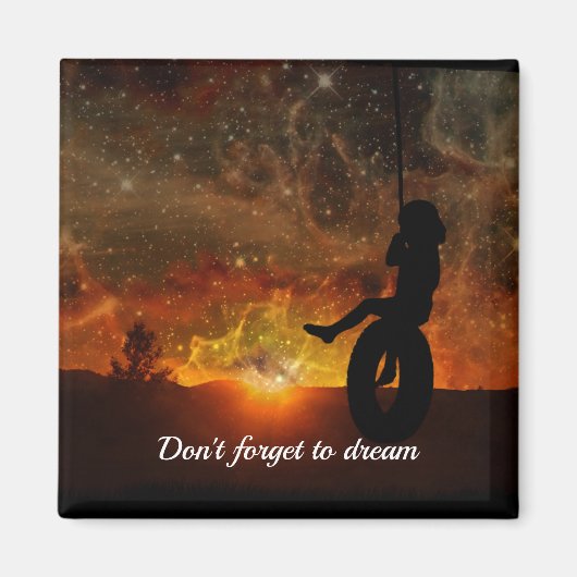 Kind in bandenswing magneet (Voorkant)