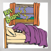 Kind in bed poster (Voorkant)