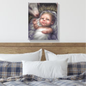 Kind in de Druk van het Canvas van de Manager Afdruk (Insitu (Slaapkamer))